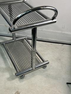 POST MODERN CHROME BAR CART - 3361193