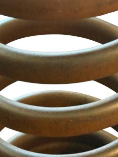 POST MODERN METAL SPRING COIL BAR STOOLS - 4552414