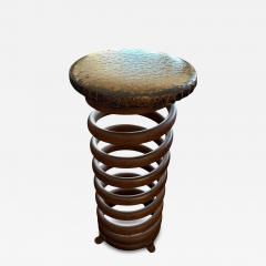 POST MODERN METAL SPRING COIL BAR STOOLS - 4553236