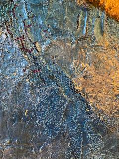 POST MODERN METALLIC PAINT MIXED MEDIA PAINTING - 1706577