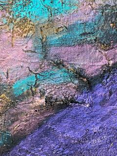 POST MODERN METALLIC PAINT MIXED MEDIA PAINTING - 1706579