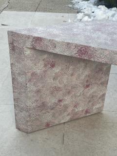 POST MODERN PAINTED GRASSCLOTH CONSOLE TABLE - 4027340