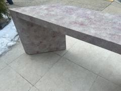 POST MODERN PAINTED GRASSCLOTH CONSOLE TABLE - 4027345