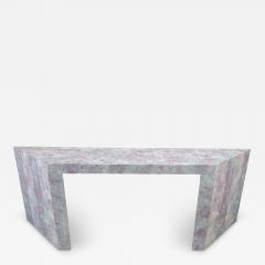 POST MODERN PAINTED GRASSCLOTH CONSOLE TABLE - 4070305