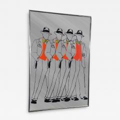 POST MODERN SHARP DRESSED MEN MOTIF MIRROR - 4694487