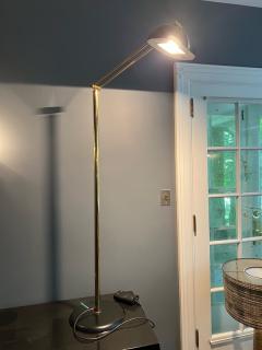 POST MODERNIST ITALIAN BRASS ADJUSTABLE FLOOR LAMP - 2673816