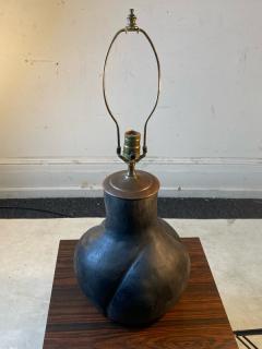 POST MODERNIST ORGANIC BRUTALIST FORM POTTERY LAMP - 2484073