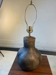 POST MODERNIST ORGANIC BRUTALIST FORM POTTERY LAMP - 2484075