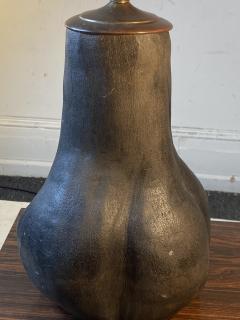 POST MODERNIST ORGANIC BRUTALIST FORM POTTERY LAMP - 2484107