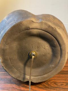 POST MODERNIST ORGANIC BRUTALIST FORM POTTERY LAMP - 2484109
