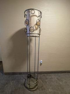 POST MODERNIST RESIN BALL AND METAL FLOOR LAMP - 2511746