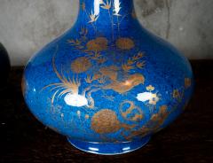 POWDER BLUE CHINESE VASES - 691190