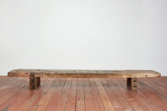 PRIMITIVE FRENCH BENCH COFFEE TABLE - 3662867