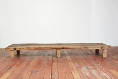 PRIMITIVE WOOD BENCH - 3650719