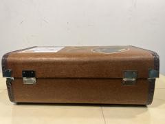 PRISTINE 1930S LUGGAGE WITH PERIOD TRAVEL STICKERS - 3301237