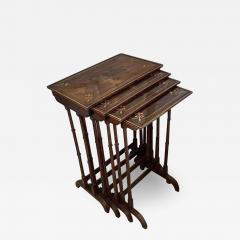 PURE REGENCY ROSEWOOD QUARTETTO TABLES ENGLISH CIRCA 1820 - 2951914