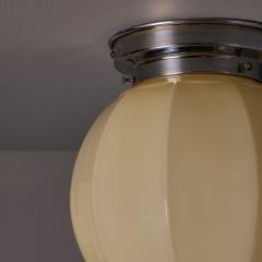 Paavo Tynell 1940s Finnish Geometric Glass and Metal Lamp in the Manner of Paavo Tynell - 4587598