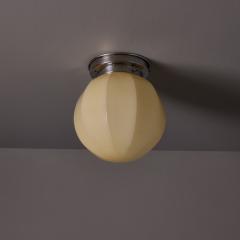 Paavo Tynell 1940s Finnish Geometric Glass and Metal Lamp in the Manner of Paavo Tynell - 4587600