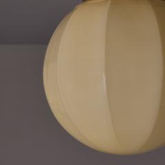 Paavo Tynell 1940s Finnish Geometric Glass and Metal Lamp in the Manner of Paavo Tynell - 4587601