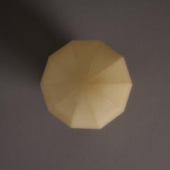 Paavo Tynell 1940s Finnish Geometric Glass and Metal Lamp in the Manner of Paavo Tynell - 4587605