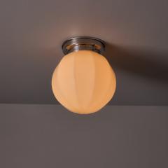 Paavo Tynell 1940s Finnish Geometric Glass and Metal Lamp in the Manner of Paavo Tynell - 4587607