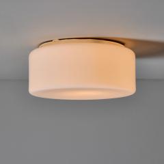 Paavo Tynell 1950s Idman Model 80114 Glass Flush Mount Attributed to Paavo Tynell - 4104613