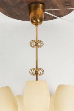 Paavo Tynell 1950s Paavo Tynell Five Glass Chandelier for Taito Oy - 517442