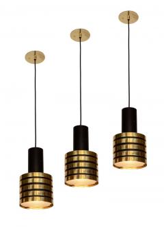 Paavo Tynell 1950s Paavo Tynell K2 49 Brass and Glass Pendants for Taito Oy - 671928