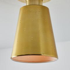 Paavo Tynell 1950s Perforated Brass Ceiling Lamp Attributed to Paavo Tynell - 3425757