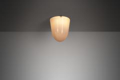 Paavo Tynell 80112 20 Milk Glass Ceiling Light by Paavo Tynell for Idman Oy Finland 1950s - 4350711