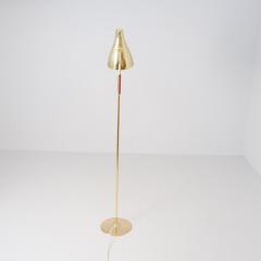 Paavo Tynell A Paavo Tynell Perforated Brass and Leather Floor Lamp Model 9607 Taito 1950s - 4308013