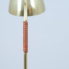 Paavo Tynell A Paavo Tynell Perforated Brass and Leather Floor Lamp Model 9607 Taito 1950s - 4308015