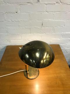 Paavo Tynell A Paavo Tynell Perforated Brass and Wood Table Lamp Model 9216 Taito 1950s - 4001275