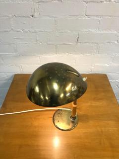 Paavo Tynell A Paavo Tynell Perforated Brass and Wood Table Lamp Model 9216 Taito 1950s - 4001277