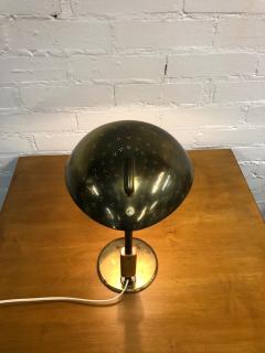 Paavo Tynell A Paavo Tynell Perforated Brass and Wood Table Lamp Model 9216 Taito 1950s - 4001278