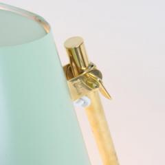 Paavo Tynell A Pair of Green Brass Paavo Tynell Table Lamps Model 9227 Idman Oy 1950s - 4649331