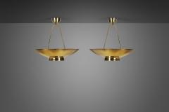 Paavo Tynell A Pair of Paavo Tynell Model 9060 Ceiling Lamps for Taito Oy Finland 1950s - 3995780