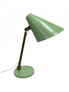 Paavo Tynell A Turqoise Mint Green Paavo Tynell Table Lamp Model 9222 Idman 1950s - 3994380