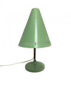 Paavo Tynell A Turqoise Mint Green Paavo Tynell Table Lamp Model 9222 Idman 1950s - 3994381