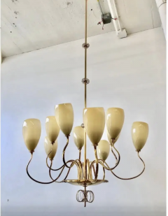 Paavo Tynell A pair of large 10 Lights Chandelier by Paavo Tynell for Idman Oy - 4184189