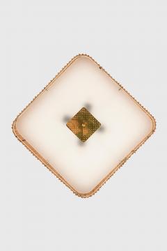 Paavo Tynell Ceiling Lamp in Brass and Glass by Paavo Tynell 1940s - 4565022