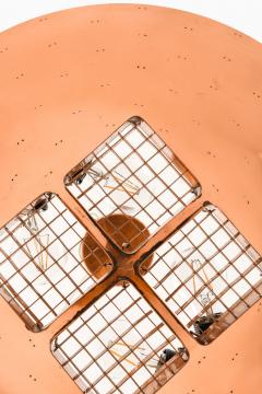 Paavo Tynell Ceiling Lamp in Copper and Brass by Paavo Tynell 1940s Taito Oy - 4369929
