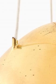 Paavo Tynell Ceiling Lamp with Dome shaped Brass Shade by Paavo Tynell 1952s - 4443710