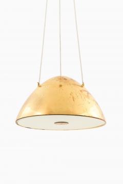 Paavo Tynell Ceiling Lamp with Dome shaped Brass Shade by Paavo Tynell 1952s - 4444288