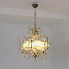 Paavo Tynell Classic Paavo Tynell Crystal Brass Chandelier Model 1487 Taito 1940s - 4737734