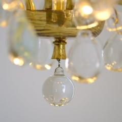 Paavo Tynell Classic Paavo Tynell Crystal Brass Chandelier Model 1487 Taito 1940s - 4737742