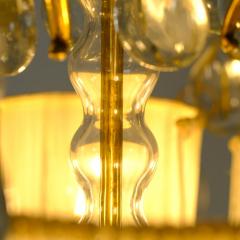 Paavo Tynell Classic Paavo Tynell Crystal Brass Chandelier Model 1487 Taito 1940s - 4737743