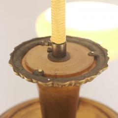 Paavo Tynell Early Paavo Tynell Pendant 1376 in Brass Birch Opaline Glass Taito 1930s - 4597286