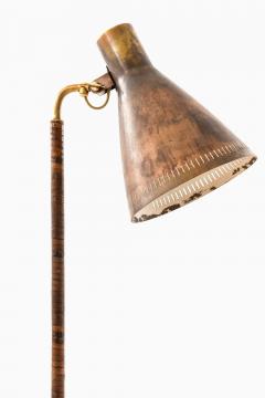 Paavo Tynell Early Table Lamp in Brass and Leather by Paavo Tynell 1950s - 4470963