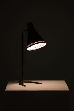 Paavo Tynell Early Table Lamp in Brass and Leather by Paavo Tynell 1950s - 4470974